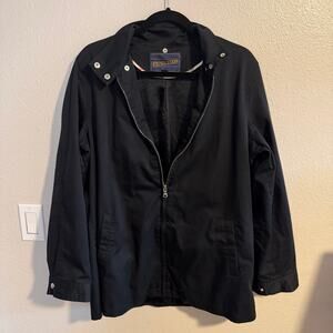 Pendleton Black Zip Up Jacket Women's Size Large
